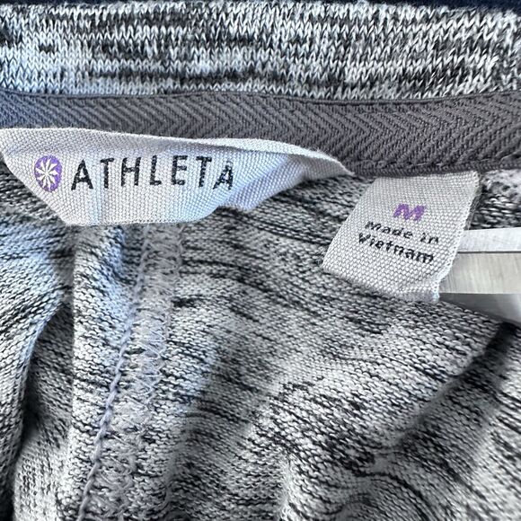 Athleta Destiny Techie Sz M Dress Heather Gray Sz M Athletic Comfort Pockets - Picture 3 of 5